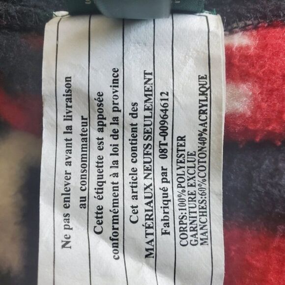 Lauren Ralph Lauren Geometric Print Fleece & Cable Knit Sweater Size L - Picture 9 of 13